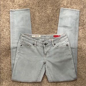 Express Gray Low Rise Skinny Jeans 2